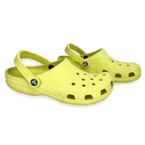 CROCS Classic Clog Pale Banana Yellow Unisex Men's 7 Women's 9 - Picture 1 of 11